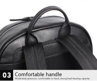 Mochila De Cuero Genuino 100% Para Hombres Moda Natural Negocios Lujo Con Capacidad Para Portátil De 15.6 Pulgadas Bolsa Escolar Para Estudiantes Y Chicos - details 19