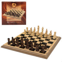 COLORBABY - Juego de ajedrez clásico de madera, tablero 30x30 cm, set de 33 piezas, 2 jugadores, juguete educativo, ajedrez para niños y adultos, +6 años - details 0