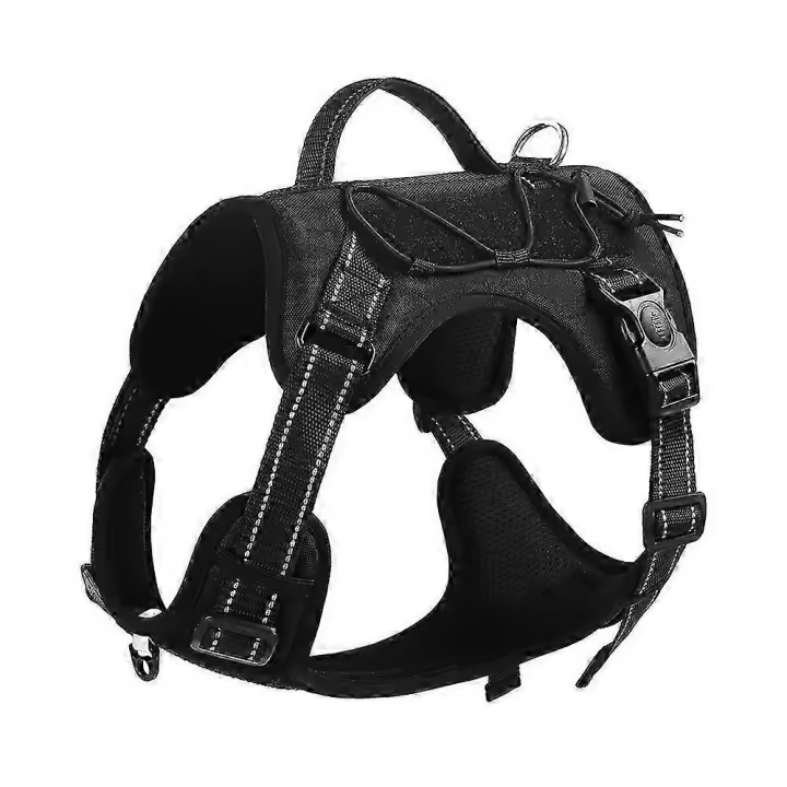 Durable Perro Grande Arnés Chaleco Táctico A Prueba de Explosiones Correas Para Mascotas Labrador Galgo Reflectante Arneses Perros Accesorios L - 1