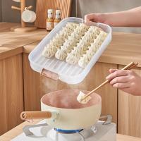 Caja De Almacenamiento Para Nevera 1/2/3/4 Capas Transparente Contenedor De Alimentos Para Dumplings Preservación Y Congelación Rápida Material De Polipropileno - details 1