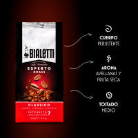 Bialetti Café en Grano - Esperto Grani Intenso, Clasico y Delicado - Café Italiano de alta calidad -  Intensidades: 5, 7, 9 -  500 gr - details 4