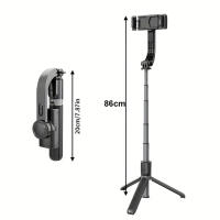 Soporte de Mano para Smartphone con Gimbal Estabilizador 1-Eje y Selfie Stick Tripod Wireless Bluetooth para iPhone Android - details 10
