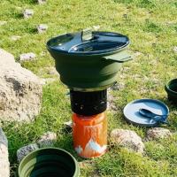 Cacerola De Silicona Plegable 2.5L Para Camping Tetera Portátil Para Café Y Té Pot Para Hervir Agua Mini Para Picnic Al Aire Libre - details 11