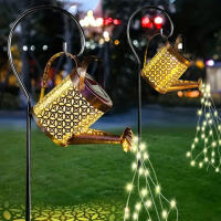 Fuente De Iluminación Solar Para Jardín Con Regadera Luz Estelar LED Cadena De Luces De Hadas De Cachete De Agua Con Soporte - details 0