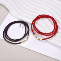 Cordón De Hilo Tejido a Mano En Forma De Piña De 60cm Con Hebilla De Acero Inoxidable Para Accesorios De Joyería DIY - details 6