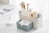 Organizador De Maquillaje Caja De Almacenamiento Con Cajón Estuche Para Palitos De Cotonete Y Labial Organizador De Pinceles Contenedor Acrílico De Plástico - details 5