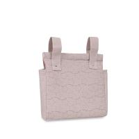 Don algodon Bolso talega modelo ESTRELLAS tacto muselina color rosa - details 1