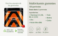 Multivitaminas en gominolas Aldous Bio |120 gummies sabor natural a mora - details 0