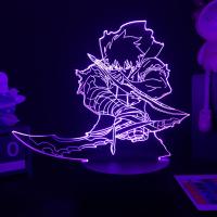 Figura De Acción Anime LED Solo Leveling Acrylic Iluminación Para Niños Y Adolescentes Decoración De Dormitorio Para Niños Regalos De Manga - details 0