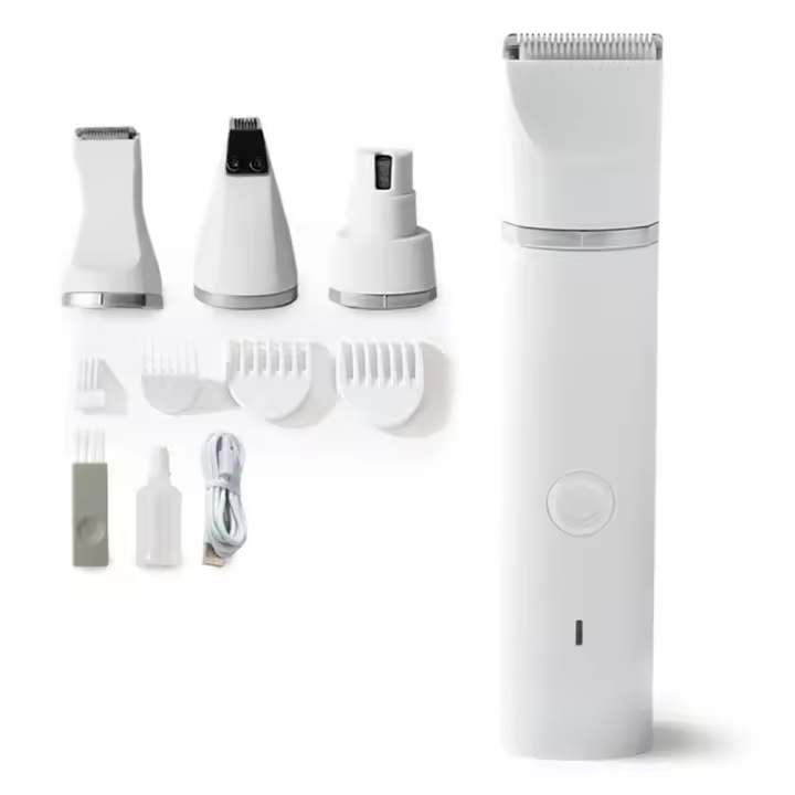 Tienda BIT Kit de ASEO para mascotas 4 en 1, cortapelos recargable para perros y Gatos, recortador de pelo, amoladora de uñas, cortador de pies, máquina de Corte de pelo - 1