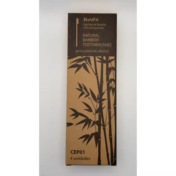 4 CepilloS de Dientes de Bambú Biodegradable - 1