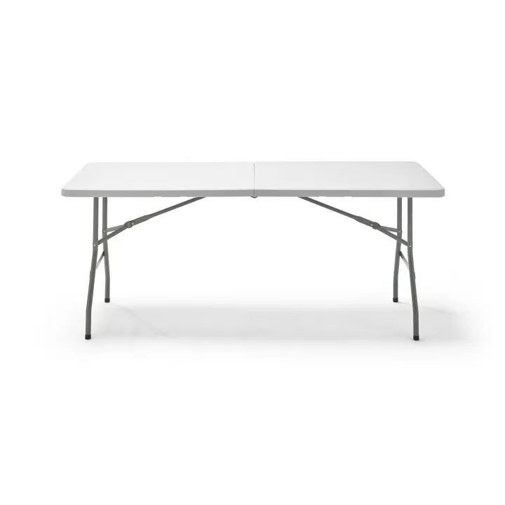 KG KITGARDEN - Mesa Plegable Portátil Multifuncional, 180x74x74cm, Blanco - 1