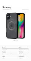 DUX-Funda para iPhone 16 Pro Max Ultra, carcasa trasera with MagSafe, Línea - details 15