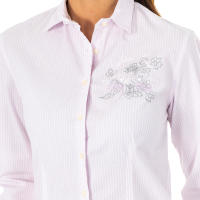 La Martina-Camisa manga larga y cuello solapa LWC603 para Mujer