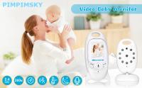 Cámara Baby Monitor, Video Baby Monitor Vigilancia inalámbrica de 2,4 Ghz con sensor de temperatura de visión nocturna: llamada de voz bidireccional clara y fluida para ayudarlo a consolar a su bebé - details 0
