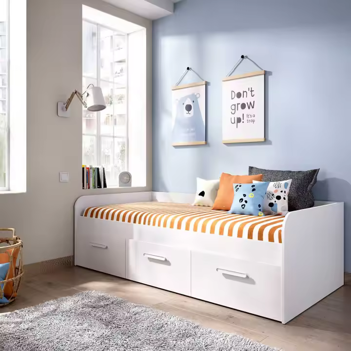 Dekit Cama Nido Juvenil Mek con 3 Cajones y Gran Espacio de Almacenamiento - 1