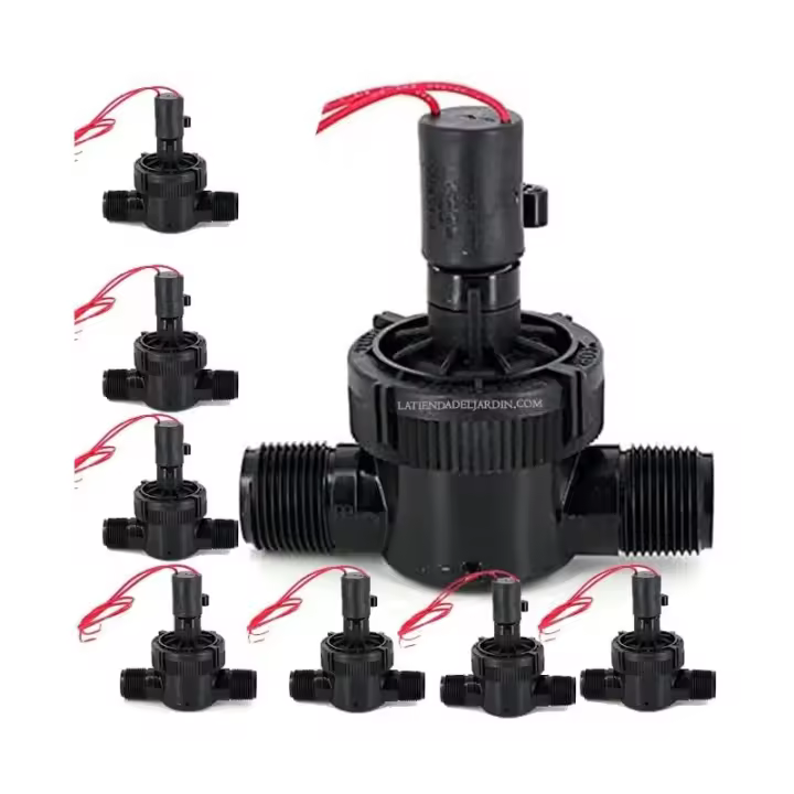 TORO Pack 8 Electroválvula de riego 24V Toro 1'' tapa roscada PVC | Rosca Macho | Funciona con programadores de riego eléctricos - 1