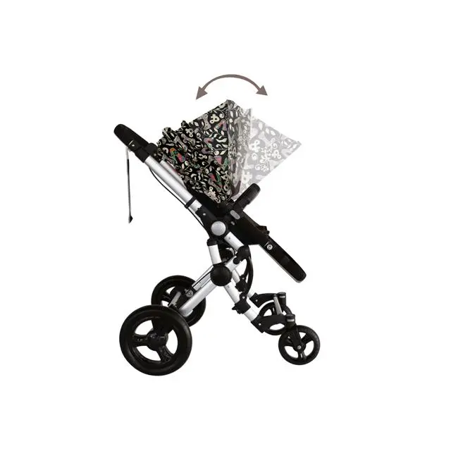 SET PARA CARRO BABY ACE 3 PIEZAS BY VICTORIO Y LUCCHINO  NEGRO COLORS . SOLO PARA BEBE - 1