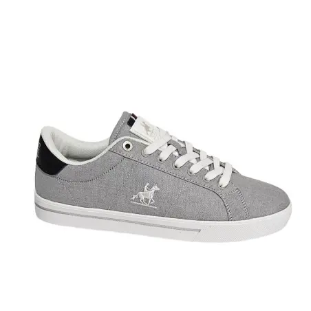 Zapatilla Marca Grand Polo Lona Gris Referencia: GPM514610 Gris U.S. Grand Polo  Zapatilla lona hombre fabricada en lona color Gris con logo bordado en el lateral, marca serigrafiada en el talón y lengiueta. - 1