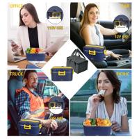 Calentador de comida eléctrico, sin necesidad de agua, ideal para uso en automóviles y hogar. Tupper térmico eléctrico que se calienta enchufado, perfecto para comida de oficina, llevar al trabajo o como regalo. - details 3