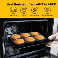 Molde Para Panecillos De Hamburguesa De 6 Cavidades Plegable Resistente Al Calor De -40℉ a +446℉ Molde Reutilizable Para La Cocina - details 0