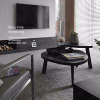Termómetro Y Higrómetro Digital Ultrafino Para El Hogar Con Pantalla LCD Reloj De Pared Sensor De Temperatura Y Humedad Térmica - details 2