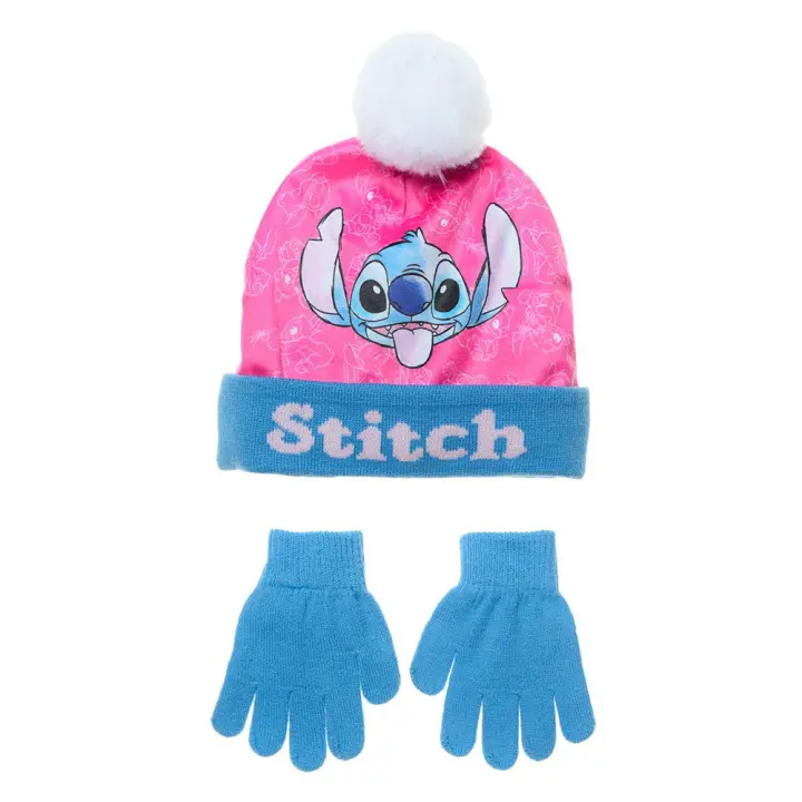 Gorro y guantes Niña Lilo & Stitch Disney Suncity - Varios Modelos y Tallas Disponibles para Elegir - 1