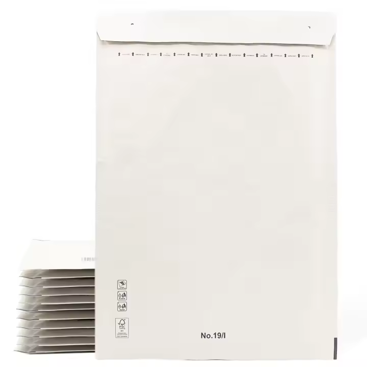 Sobres Acolchados, Sobres para Envíos, Bolsas de Papel con Interior de Burbujas, Color Blanco, Bolsas para Envíos con Cierre Adhesivo - Ofituria (20 Sobres, 350x470mm) - 1