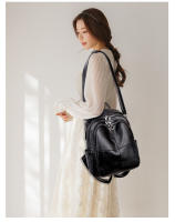Mochipa de cuero estilo Korean, mochila de gran capacidad A LA Moda para Mujer, Bolso de hombro, mochila de viaje, Bolso de Mujer - details 17