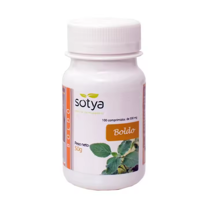 Sotya Boldo 500mg 100 Comprimidos - Complemento Alimenticio para la Digestión y Protección del Hígado - 1