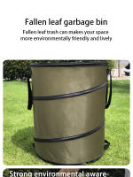 Bandeja De Ropa Sucia Portátil De 10 Gallones Para Almacenamiento De Basura Exterior Plegable Y Duradera Para Compostaje - details 0