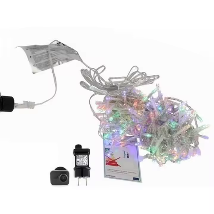 Gerimport Guirnalda LED Uso Doméstico 180 Leds Multicolor Exterior 3+9 Metros - Decoración Navideña - 1