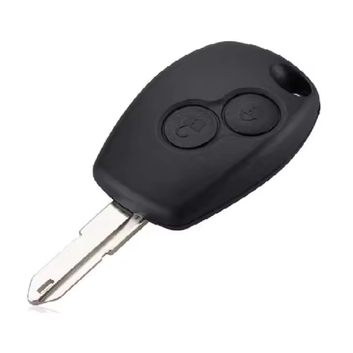 BARAC Mando Llave Carcasa con 2 botones, para DACIA LOGAN, SANDERO, DUSTER, EXPRESS, NE73, llavero - 1