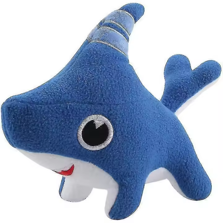 Peluche de perro tiburón azul de 28 cm para bebés y niñas. Regalo de cumpleaños infantil. - 1