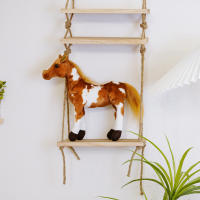 Muñeco De Peluche Caballo Realista 28cm Juguete Clásico De Alta Calidad Para Regalo De Cumpleaños Material Coton PP Adecuado Para Todas Las Edades - details 3