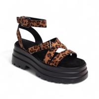 Sandalias mujer negro y leopardo con plataforma y triple suela.Comodidad y Estilo para Verano Planta del pie acolchada Diseño Elegante y Ligero Altamoda - details 5
