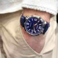 Reloj analogico Casio MTP-V004L-2b correa piel azul - details 4