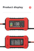 Cargador De Batería De Coche Automático 12V 6A Pantalla Color LCD Reparación De Pulso Para AGM GEL WET Carga De Ácido Lead Acid - details 14