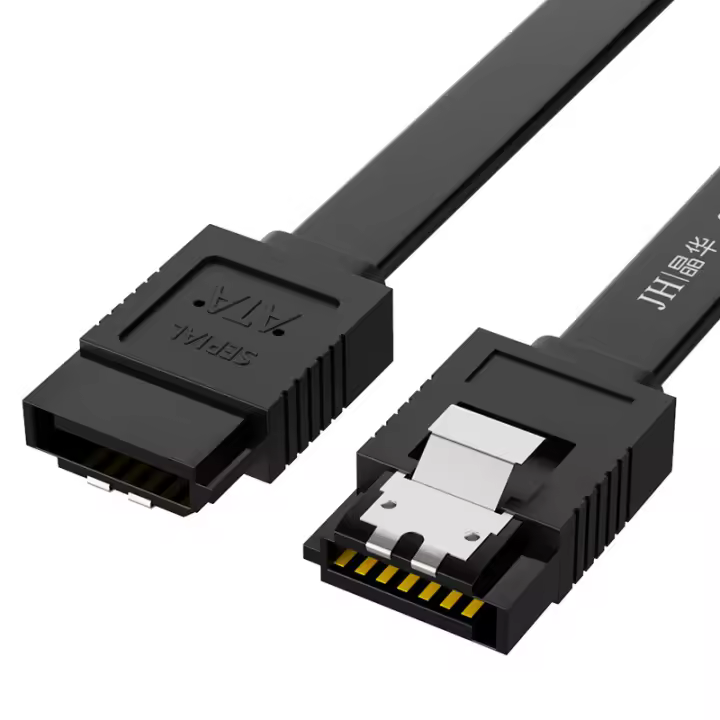Cable SATA III de 6 Gbps para HDD/SSD con cierre de seguridad de 18 pulgadas, compatible con HDD SATA, SSD, unidad de CD y grabadora de CD. - 1