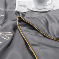 Sábana De Seda Lavada 100% Para Verano Con Bordado Suave Y Frío Almohadilla De Cama Seda Suave Y Fría Para Uso Doméstico Y Hotel - details 15