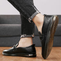 Zapatos De Cuero De Alta Calidad Para Hombre Loafers Italianos De Lujo Casual Transpirables Zapatos De Vestir Slip-on Para Conducir - details 24