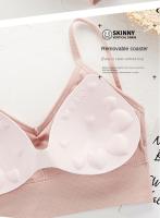 Top De Pecho Enredado Sin Costuras Para Mujer Estilo Explosivo Grande U De Espalda Deportivo Transpirable De Nylon - details 6