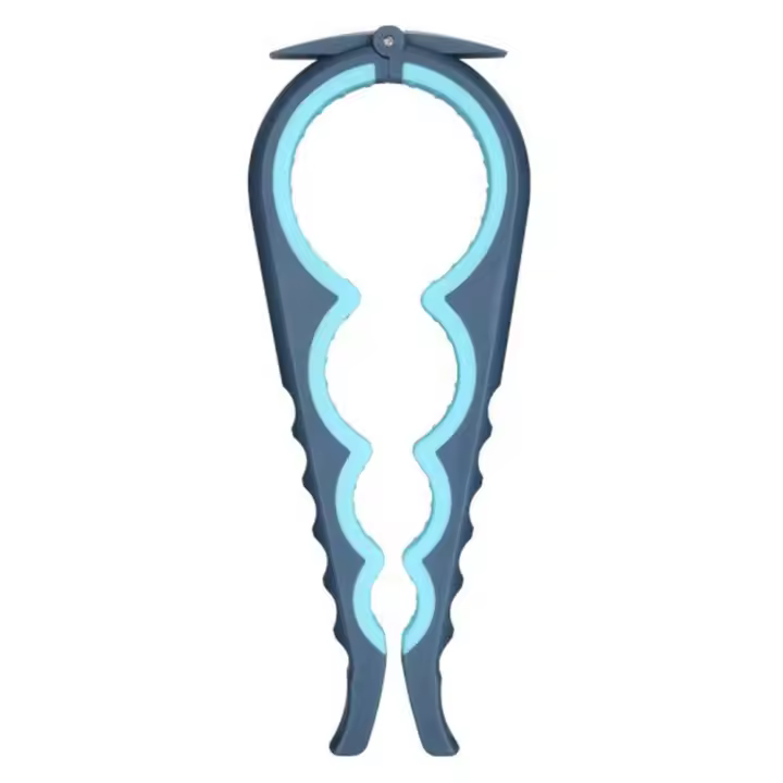 Abridor de frascos, abrelatas, abridor de botellas para personas mayores, personas con artritis en las manos y cualquier persona con poca fuerza (azul) - 1