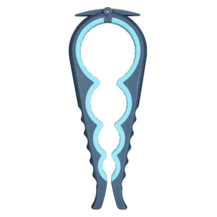 Abridor de frascos, abrelatas, abridor de botellas para personas mayores, personas con artritis en las manos y cualquier persona con poca fuerza (azul) - 1
