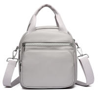 Nueva mochila para mujer, de color liso, pequeña, estilo coreano, a la moda, multiusos - details 0