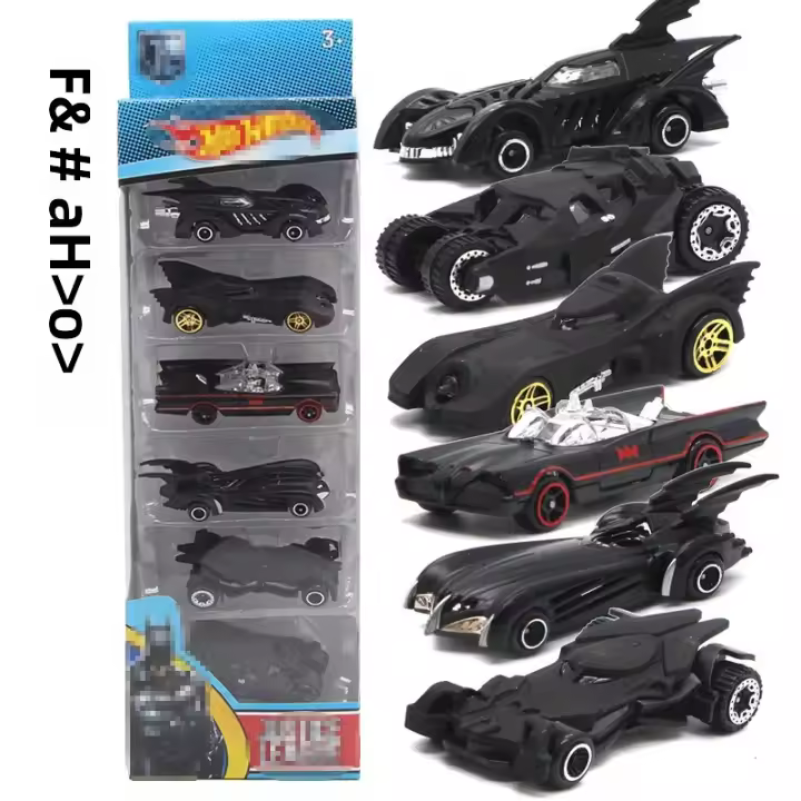 Nuevo Set De 6 Coches De Acción De Batman 1:64 Batmobile Tumbler Generación 6 Juguete De Colección Para Decoración Del Hogar Y Niños Material De Aleación - 1