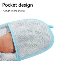 Toalla De Baño Para Perros Y Gatos Ultra-Absorbente De Microfibra Con Bolsillo Para Secado Rápido De Mascotas Pequeñas - details 3