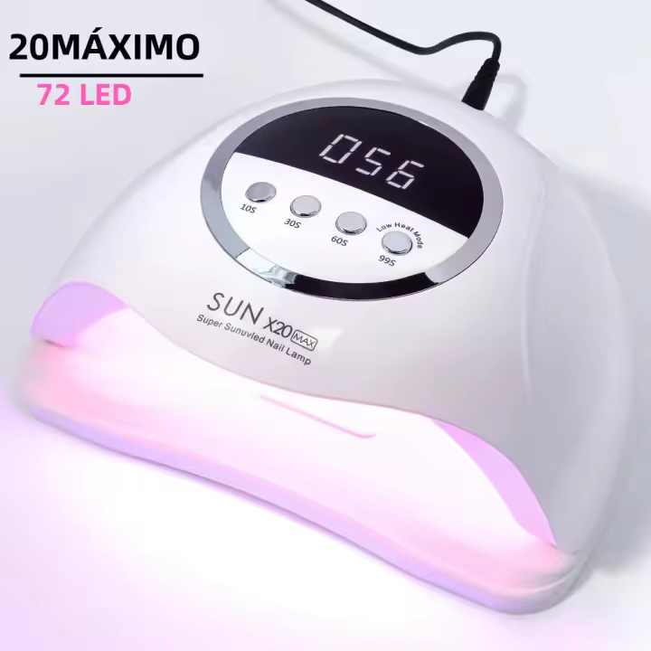 Lámpara Secadora De Uñas Profesional 320W Con 72 LEDs Y Función De Memoria De Cuatro Tiempos Para Secado De Polvo De Gel Y Manicura - 1