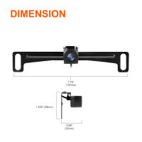 Cámara De Retrovisora Para Coche HD 170° Visión Nocturna Impermeable Grabadora De Vista Trasera Instalación De Retroiluminado - details 4