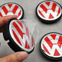 4pcs 56mm Capsulas De Eje Para Ruedas De Coche Rojo Compatible Con VW Volkswagen Golf Jetta Bora Polo Santana Cross Lavida Beetle 1J0601171 ABS - details 1